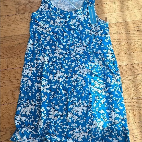 Draper James Sheath Dress Blue Floral New S/M - Picture 3 of 6